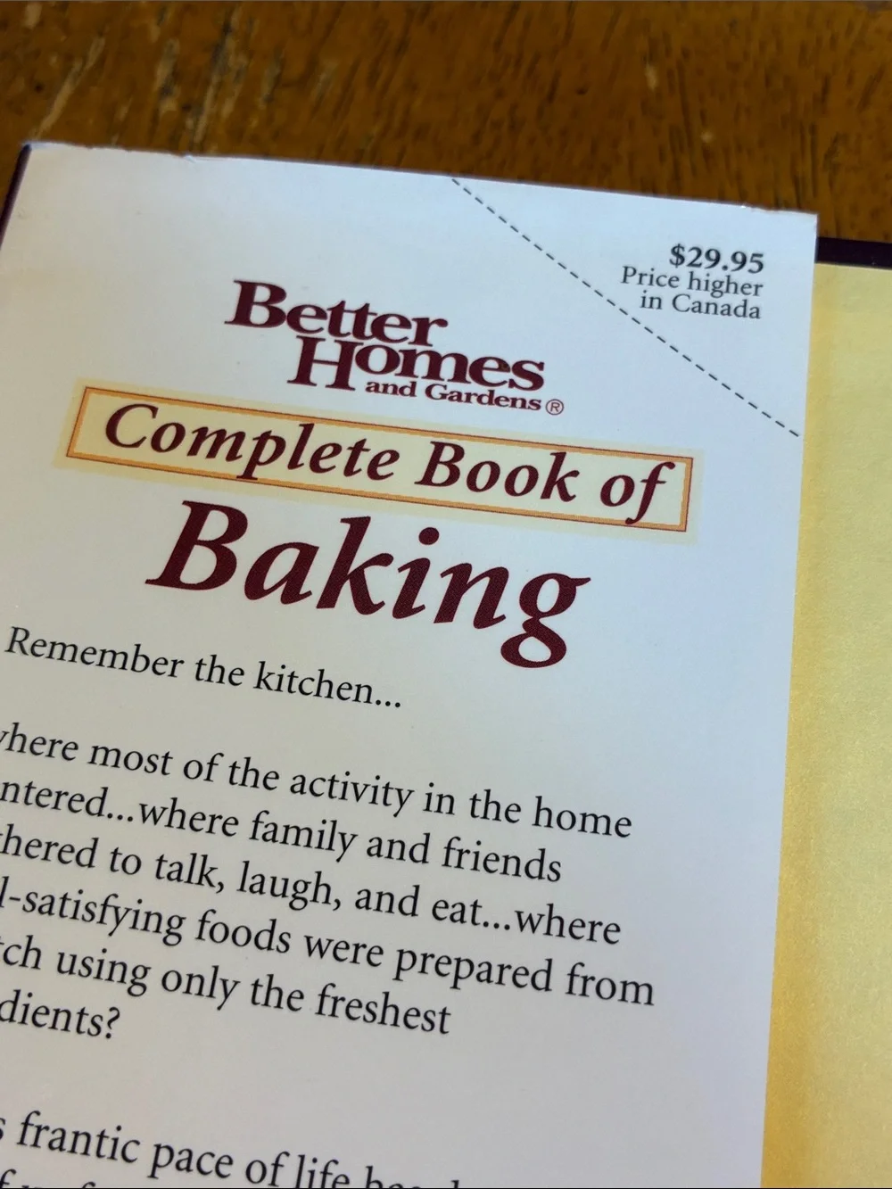 Vintage Better Homes And Gardens Complete Book of Baking cookbook